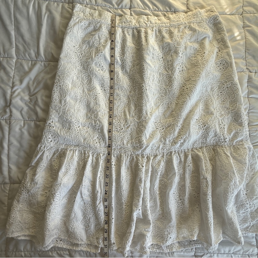 Sofia by Sofia Vergara White Eyelet Midi Skirt Size XXXL (3X) - Picture 11 of 11